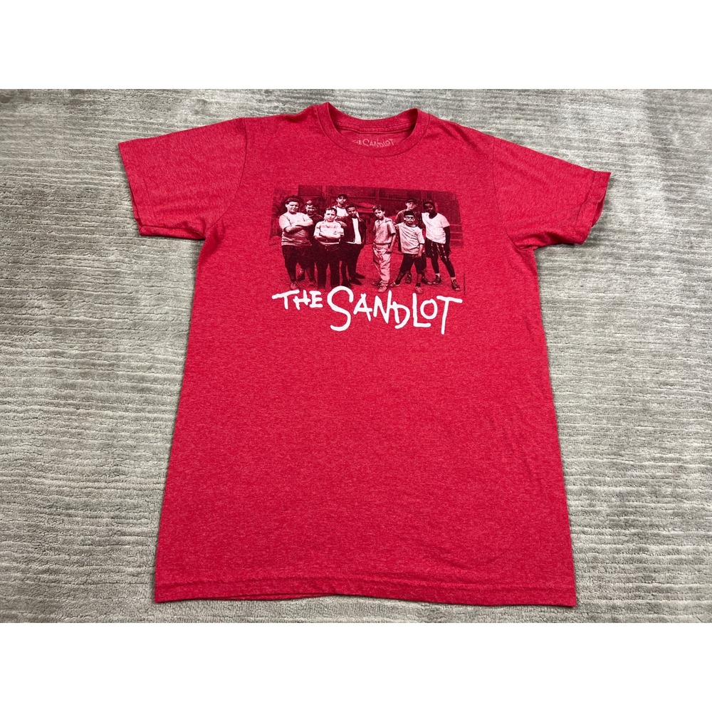 The Sandlot T-Shirt‎ Mens M Red Movie Graphic Tee Cast Photo Heathered Casual